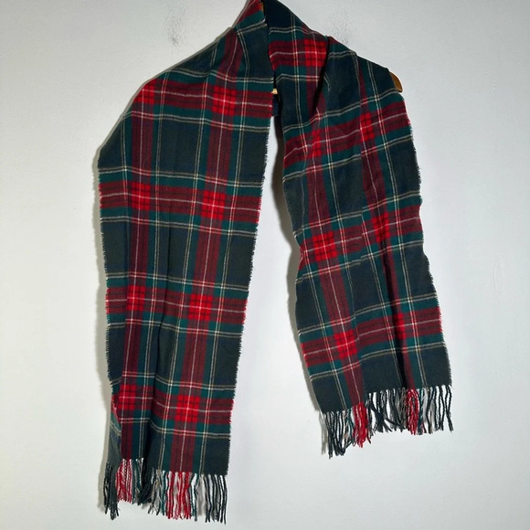 Red Plaid Scarf - Picture 1 of 3